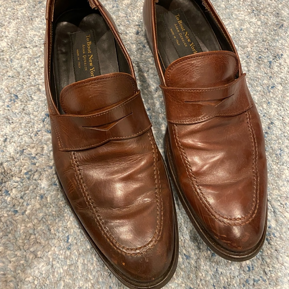 To Boot New York Leather Brown Dress Shoes